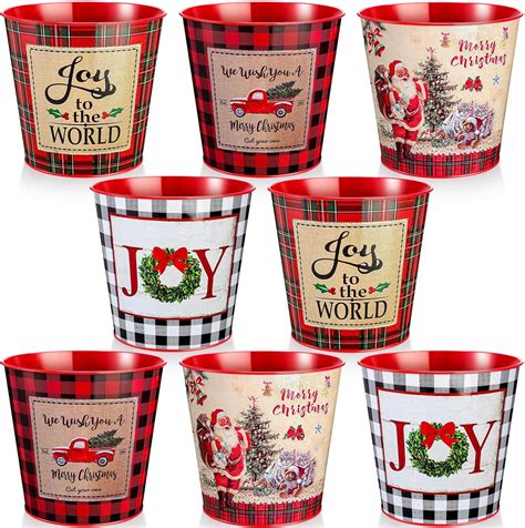 metal bucket gift box for sale|Amazon.com: Christmas Metal Bucket.